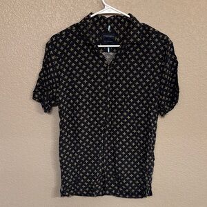 Denim & Flower Black and Gold Patterned Shirt